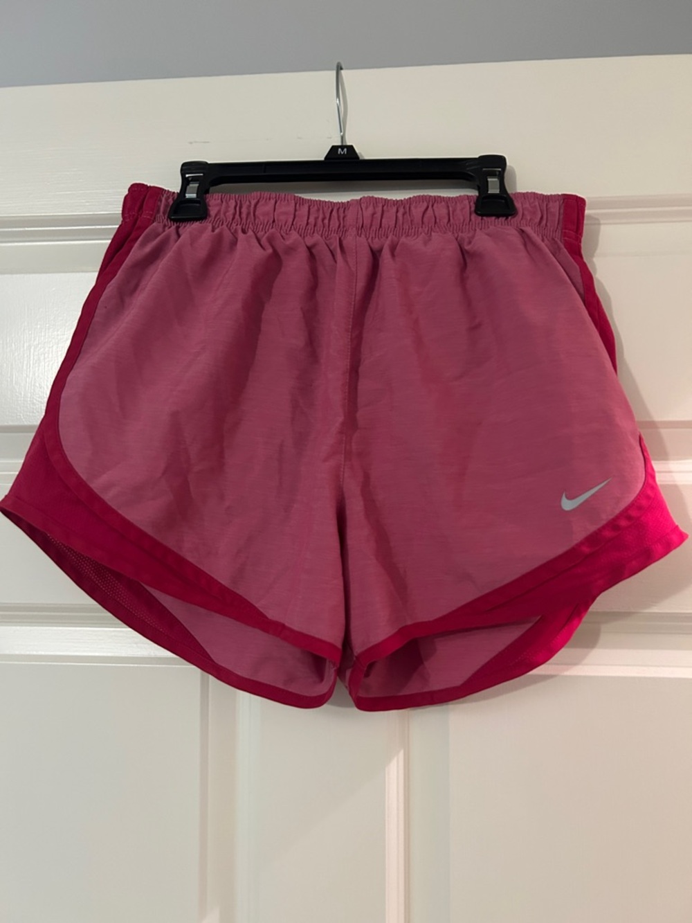 Nike Women's Two-Tone Pink Athletic Shorts